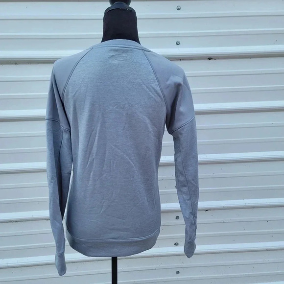 Under Armour Sweatshirt Womens Gray Cold Gear Loose Pullover Knit Top Pockets XS - Picture 5 of 10
